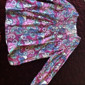 Blouse Liz&Co top cotton size XL